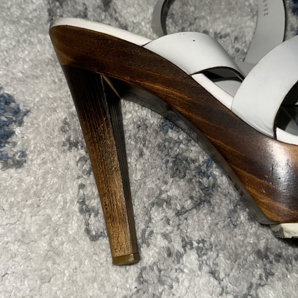 GUCCI WHITE LIBECCIO PLATFORM HEEL - Picture 7 of 8